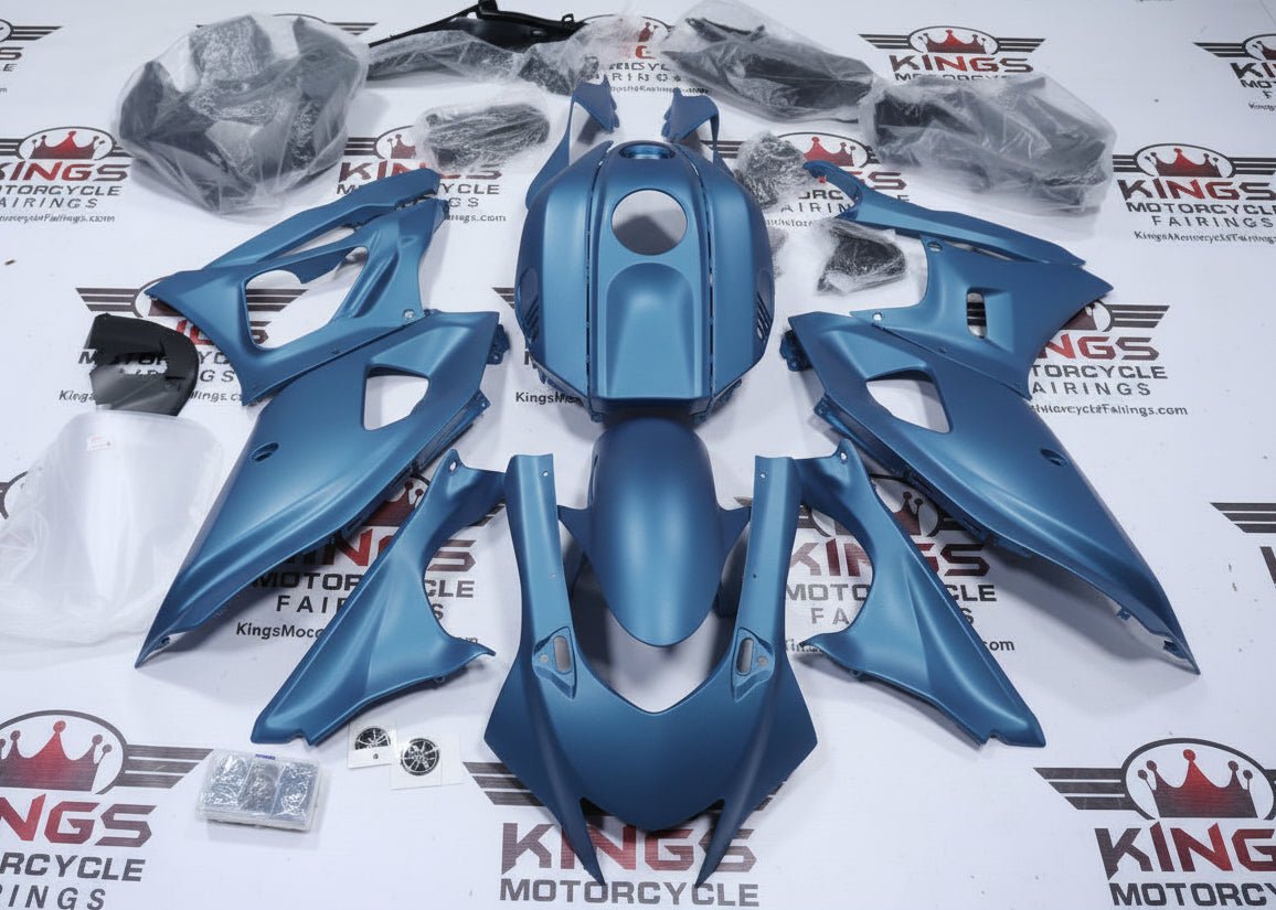 Yamaha R7 Fairings (2021-2025) Matte Blue from KingsMotorcycleFairings.com