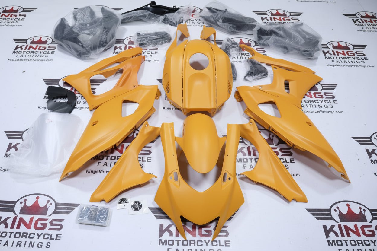 Yamaha R7 Fairings (2021-2025) Matte Yellow at KingsMotorcycleFairings.com