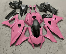 Yamaha R7 Fairings (2021-2025) Pink, Matte Black at KingsMotorcycleFairings.com
