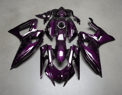 Yamaha R7 Fairings (2021-2025) Purple Faux Carbon Fiber at KingsMotorcycleFairings.com