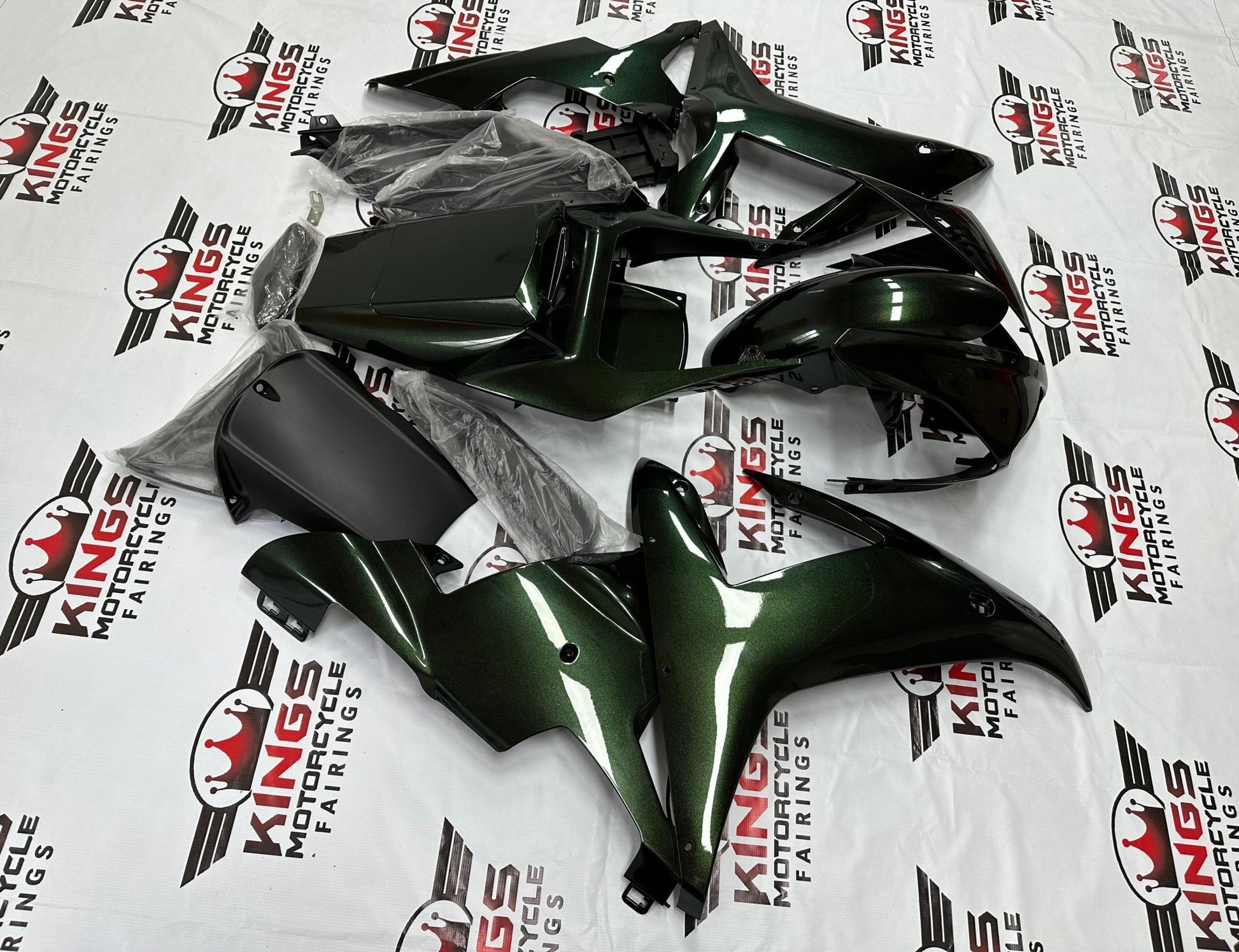 Yamaha YZF-R1 Fairings (2002-2003) Dark Green at KingsMotorcycleFairings.com