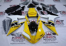 Yamaha YZF-R1 Fairings (2002-2003) Yellow, White, Black Stripe at KingsMotorcycleFairings.com