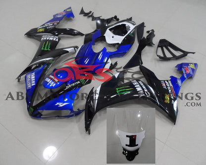 Yamaha YZF-R1 Fairings (2004-2006) Blue, Black, Monster at KingsMotorcycleFairings.com