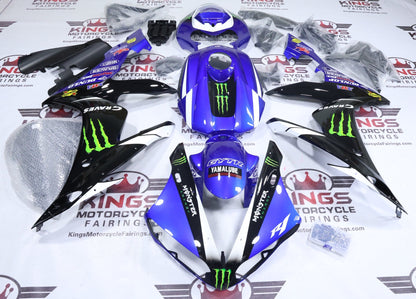 Yamaha YZF-R1 Fairings (2004-2006) Blue, Black, White, Monster at KingsMotorcycleFairings.com