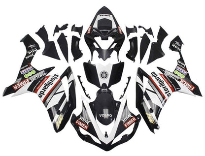 Yamaha YZF-R1 Fairings (2007-2008) Black, White, Red Sterilgarda at KingsMotorcycleFairings.com