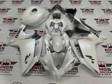 Yamaha YZF-R1 Fairings (2007-2008) Pearlescent White, Black at KingsMotorcycleFairings.com