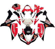 Yamaha R1 Fairings (2007-2008) Red, Black, White Santander at KingsMotorcycleFairings.com