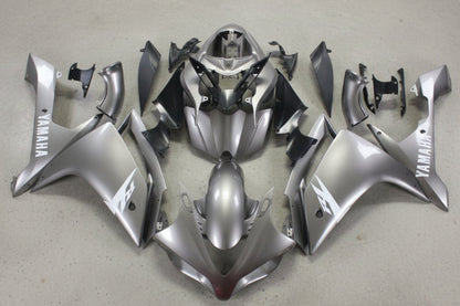 Yamaha YZF-R1 Fairings (2007-2008) Silver, White at KingsMotorcycleFairings.com