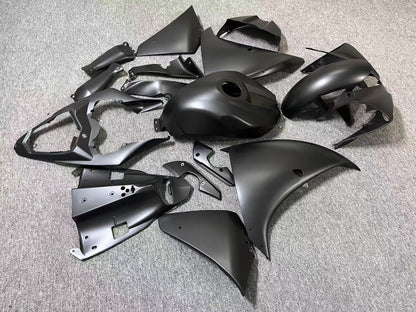 Yamaha YZF-R1 Fairings (2012-2014) All Flat Black from KingsMotorcycleFairings.com