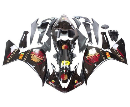 Yamaha YZF-R1 Fairings (2012-2014) Black Sheltes at KingsMotorcycleFairings.com