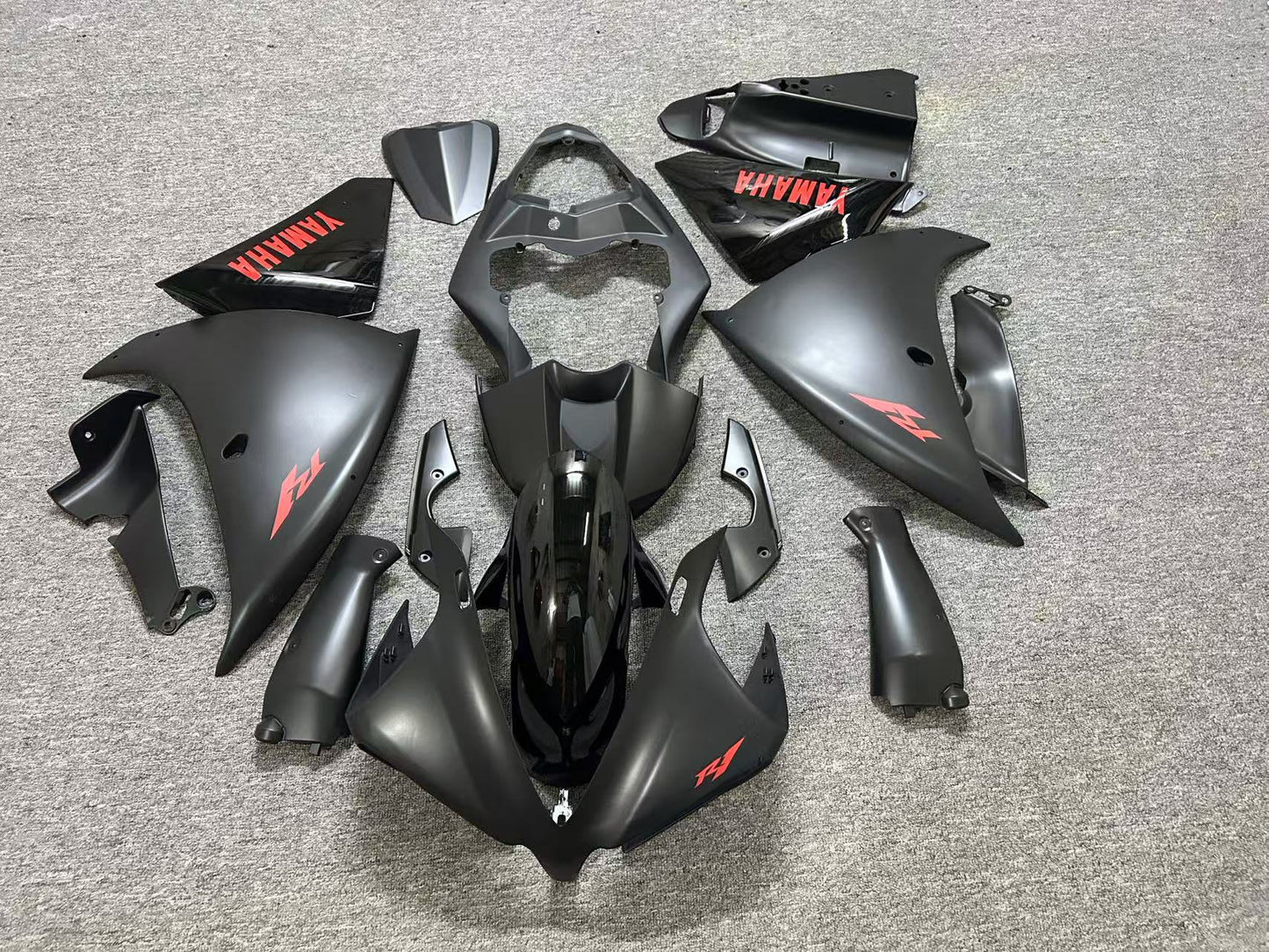 Yamaha YZF-R1 Fairings (2012-2014) Matte Black, Red, Gloss Black at KingsMotorcycleFairings.com