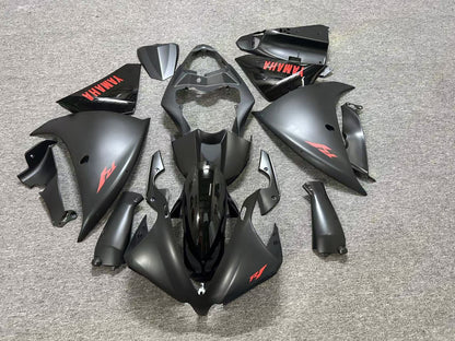 Yamaha YZF-R1 Fairings (2012-2014) Matte Black, Red, Gloss Black at KingsMotorcycleFairings.com