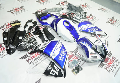 Yamaha R1 Fairings (2012-2014) White, Blue, Black, Carbon, Silver Yamalube at KingsMotorcycleFairings.com