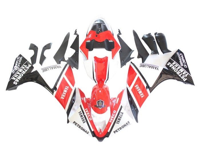 Yamaha YZF-R1 Fairings (2012-2014) White, Red, Black Petronas at KingsMotorcycleFairings.com