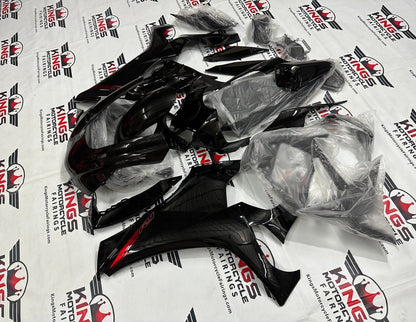 Yamaha YZF-R1 Fairings (2020-2025) Black, Red from KingsMotorcycleFairings.com