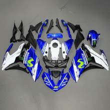 Yamaha YZF-R3 Fairings (2015-2018) Blue Movistar Monster at KingsMotorcycleFairings.com