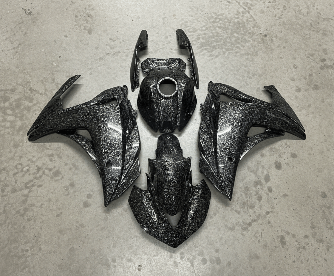 Yamaha YZF-R3 Fairings (2015-2018) Forged Carbon Fiber Style at KingsMotorcycleFairings.com