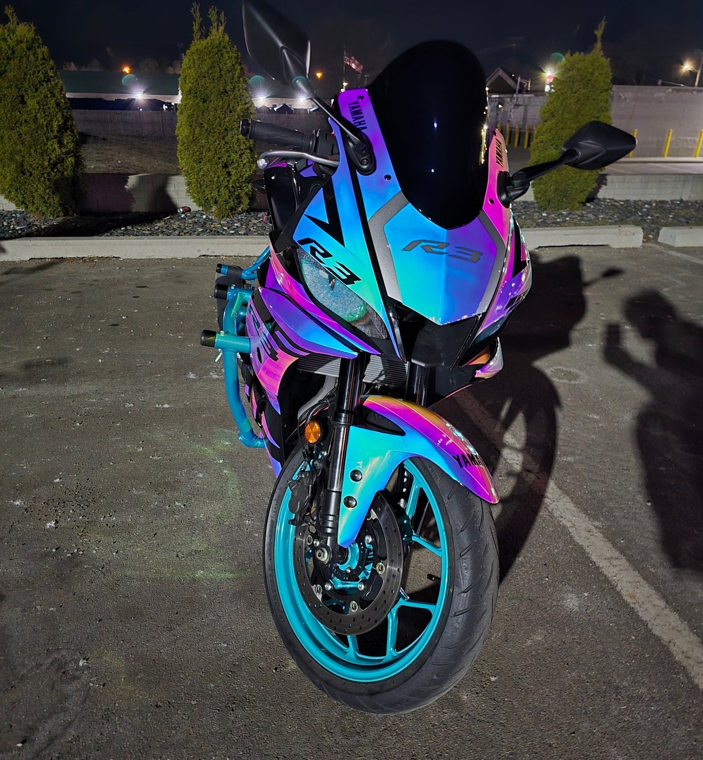 Yamaha YZF-R3 Fairings (2022-2024) Chrome Chameleon at KingsMotorcycleFairings.com