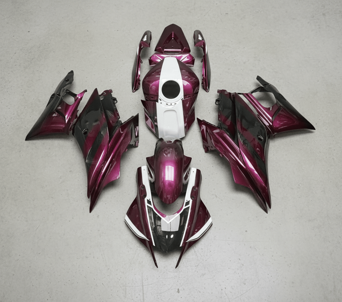 Yamaha YZF-R3 Fairings (2022-2024) Purple Magenta at KingsMotorcycleFairings.com