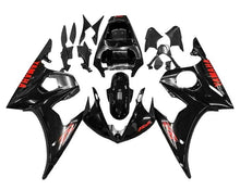 Yamaha R6 Fairings (2003-2004) Black, Red at KingsMotorcycleFairings.com