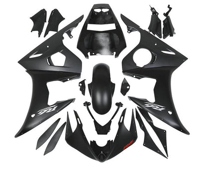 Yamaha R6 Fairings (2003-2004) Matte Black, White, Red at KingsMotorcycleFairings.com