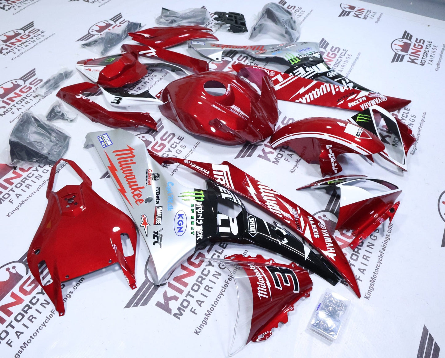 Yamaha YZF-R6 Fairings (2006-2007) Red Candy Milwaukee from KingsMotorcycleFairings.com