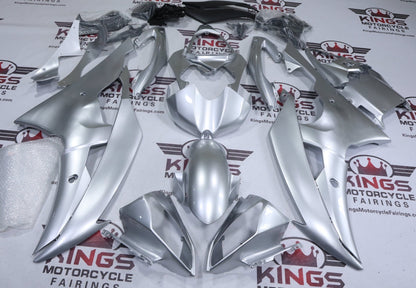 Yamaha YZF-R6 Fairings (2008-2016) All Silver at KingsMotorcycleFairings.com