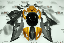 Yamaha YZF-R6 Fairings (2008-2016) Faux Carbon Fiber, Gold, Black at KingsMotorcycleFairings.com