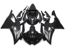 Yamaha R6 Fairings (2008-2016) Flat Black, Gold at KingsMotorcycleFairings.com