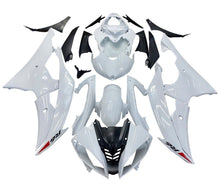Yamaha R6 Fairings (2008-2016) Gloss White, Red Triangle at KingsMotorcycleFairings.com
