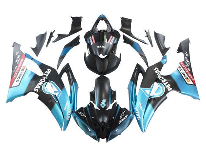 Yamaha YR6 Fairings (2008-2016) Matte Blue, Black, White Petronas at KingsMotorcycleFairings.com