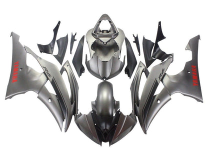 Yamaha YZF-R6 Fairings (2008-2016) Matte Silver, Red, Black at KingsMotorcycleFairings.com