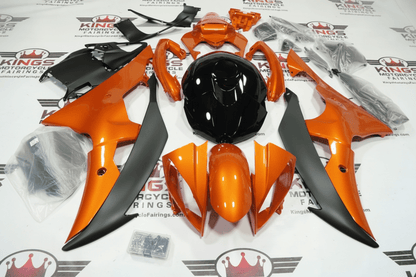 Yamaha YZF-R6 Fairings (2008-2016) Orange, Black, Matte Black at KingsMotorcycleFairings.com