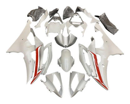 Yamaha YZF-R6 Fairings (2008-2016) Pearl White, Red, Silver at KingsMotorcycleFairings.com
