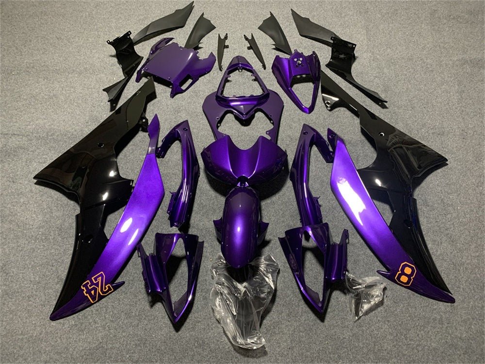 Yamaha R6 Fairings (2008-2016) Purple, Black Kobe Bryant at KingsMotorcycleFairings.com