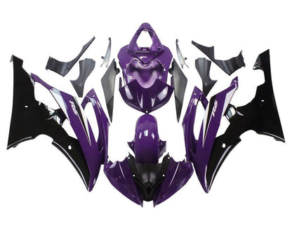 Yamaha YZF-R6 Fairings (2008-2016) Purple, Black at KingsMotorcycleFairings.com