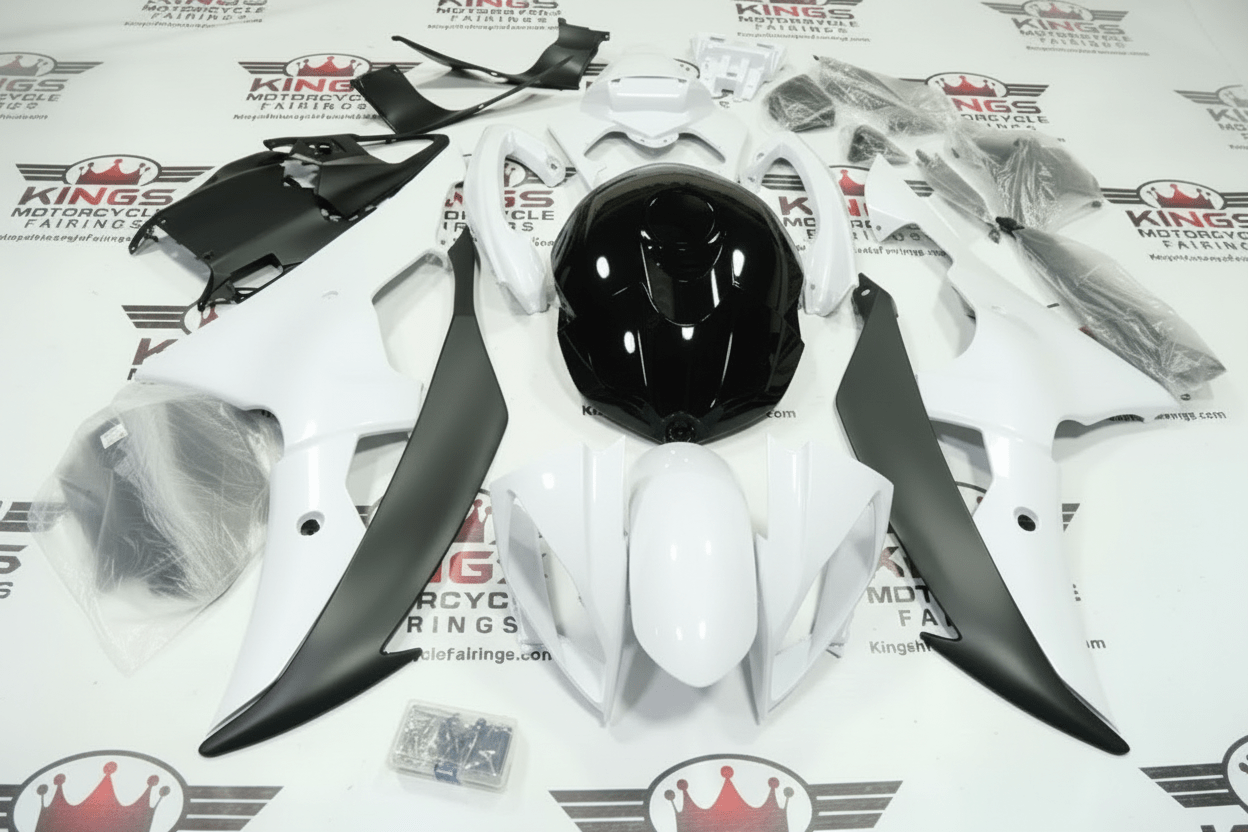 Yamaha YZF-R6 Fairings (2008-2016) White, Black, Matte Black at KingsMotorcycleFairings.com
