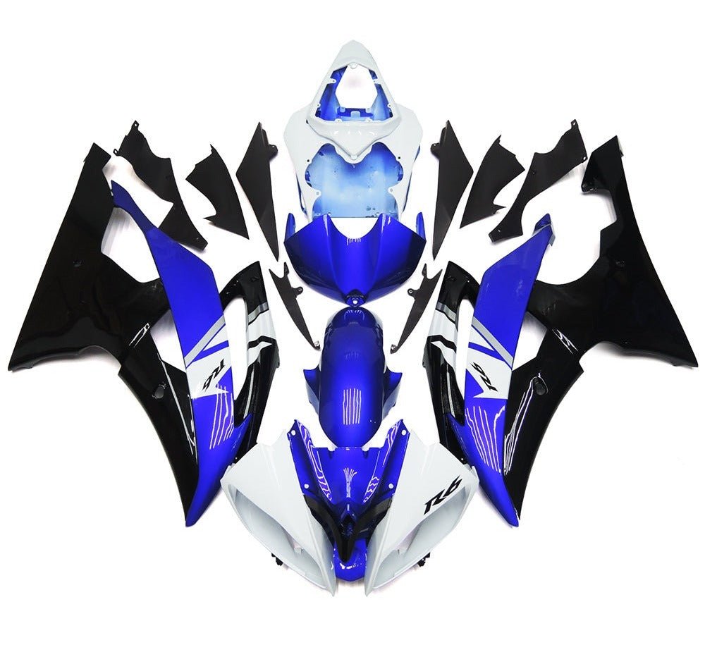 Yamaha R6 Fairings (2008-2016) White, Blue, Black, Silver at KingsMotorcycleFairings.com