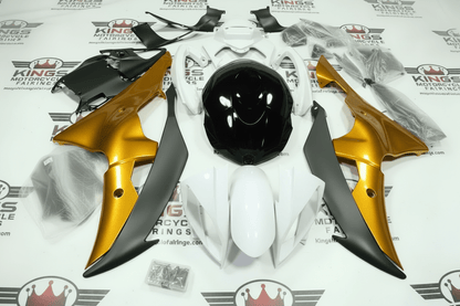 Yamaha YZF-R6 Fairings (2008-2016) White, Gold, Black, Matte Black at KingsMotorcycleFairings.com
