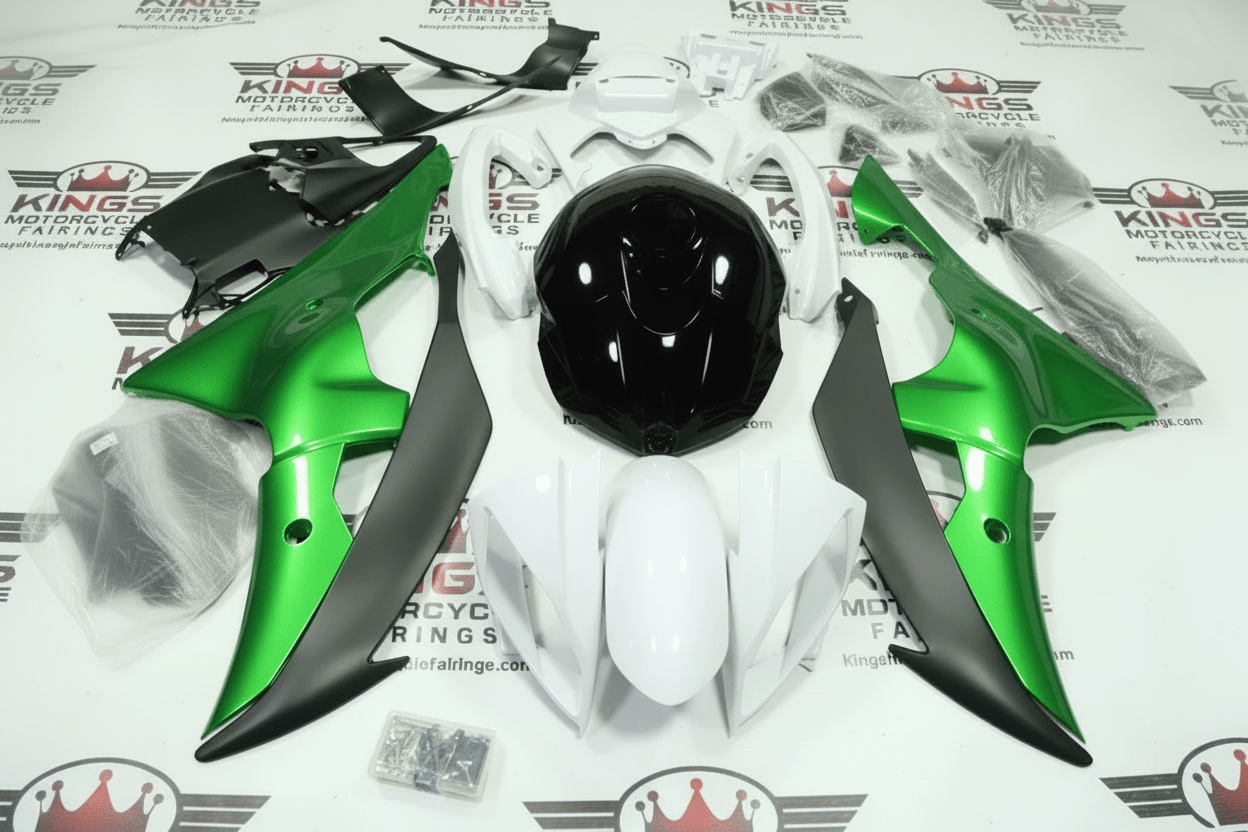 Yamaha YZF-R6 Fairings (2008-2016) White, Green, Black, Matte Black at KingsMotorcycleFairings.com