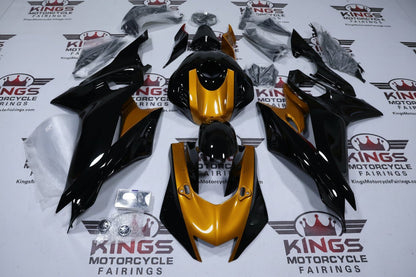Yamaha YZF-R6 Fairings (2017-2022) Black, Gold at KingsMotorcycleFairings.com
