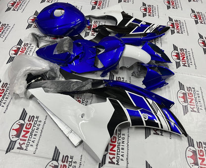 Yamaha YZF-R6 (2008-2016) Dark Blue, White & Black Fairings at KingsMotorcycleFairings.com
