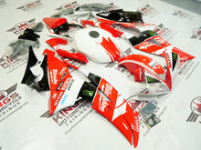 Yamaha YZF-R6 (2008-2016) Red, White Monster Fairings at KingsMotorcycleFairings.com
