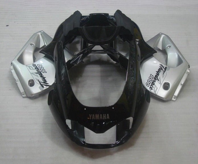 Yamaha YZF1000R Thunderace Fairings (1996-2007) Black, Silver at KingsMotorcycleFairings.com