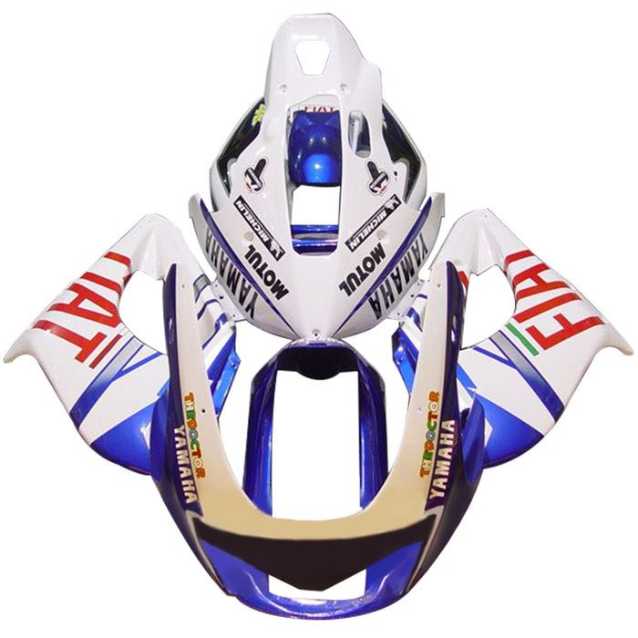 Yamaha YZF1000R Thunderace Fairings (1996-2007) Blue, White Fiat at KingsMotorcycleFairings.com