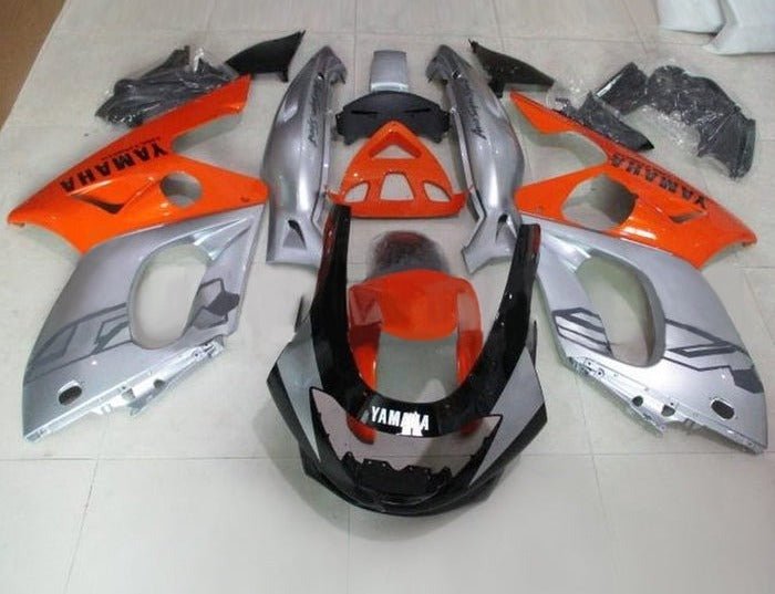 Yamaha YZF600R Thundercat Fairings (1998-2007) Silver, Black, Orange at KingsMotorcycleFairings.com