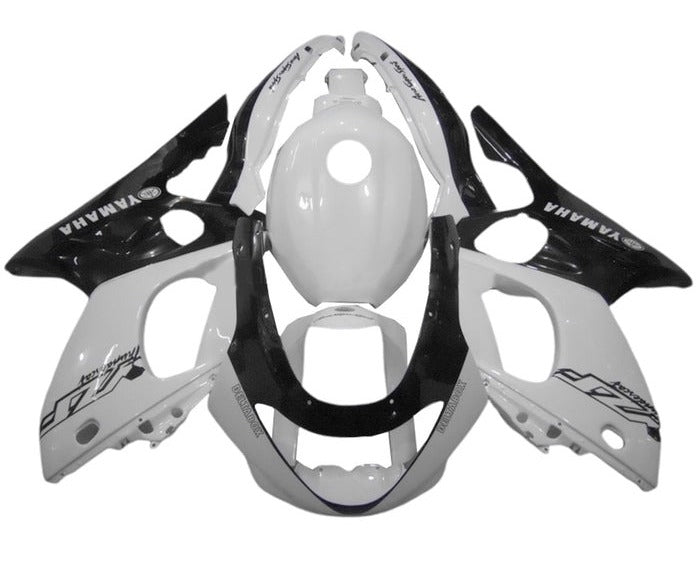 Yamaha YZF600R Thundercat Fairings (1998-2007) White, Black at KingsMotorcycleFairings.com