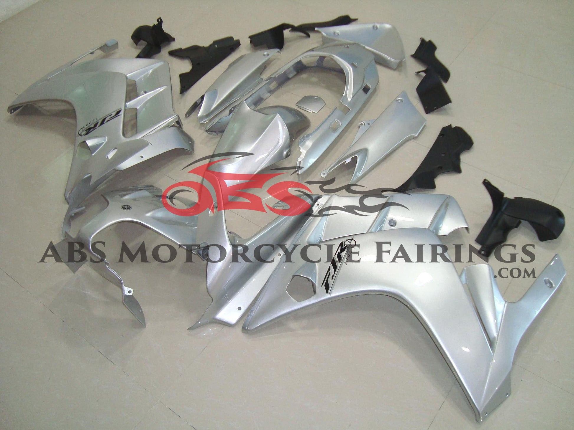 Yamaha FJR1300 Fairings (2013-2015) Silver, Black from KingsMotorcycleFairings.com