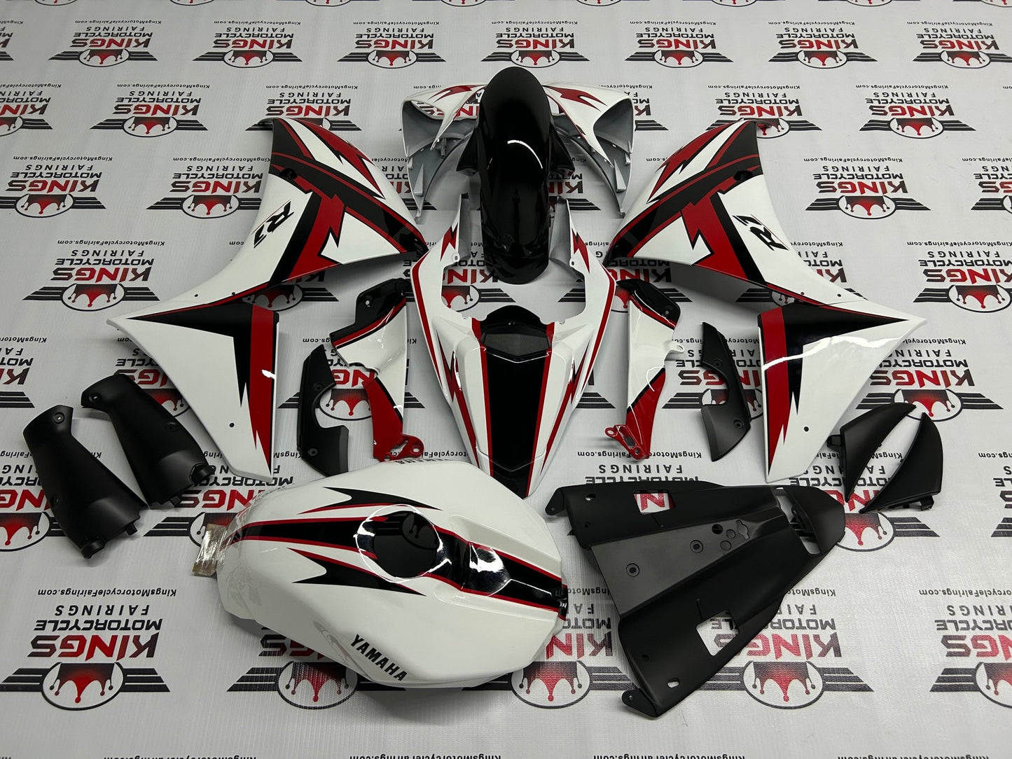 Yamaha R1 Fairings (2009-2011) White, Black, Red Special Edition at KingsMotorcycleFairings.com