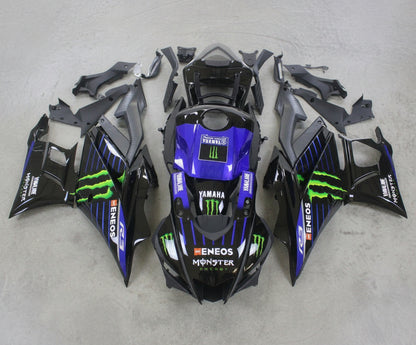 Yamaha R3 Fairings (2019-2021) Black, Blue, Green Eneos at KingsMotorcycleFairings.com